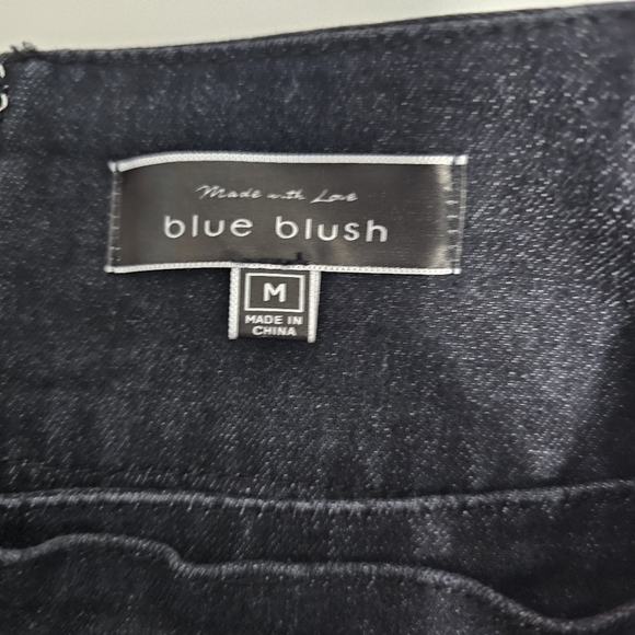 Blue Blush Women's Flare Black Jeans Sz M - Picture 4 of 7